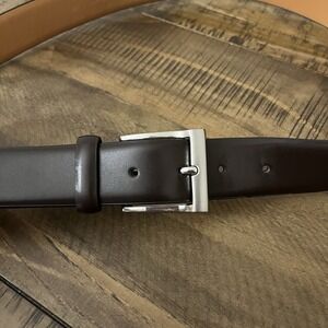 Berragamo Collezioni Italian‎ belt 44" genuine leather brown